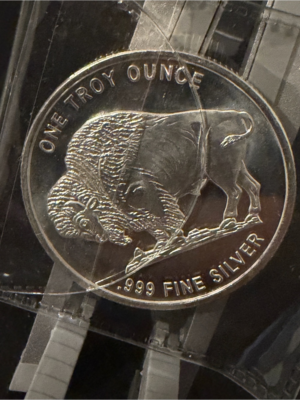 Silver Buffalo One Troy Ounce .999 Fine Silver Round - Silver
